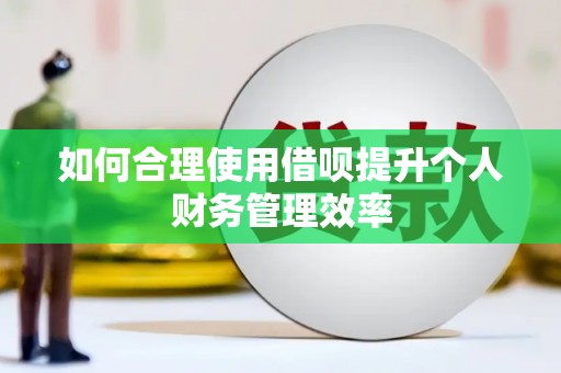 望德堂区如何合理使用借呗提升个人财务管理效率