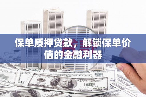 望德堂区保单质押贷款，解锁保单价值的金融利器