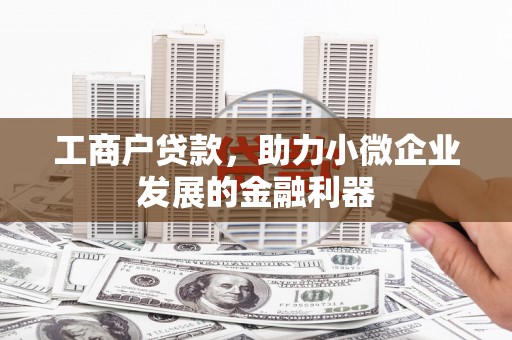 望德堂区工商户贷款，助力小微企业发展的金融利器