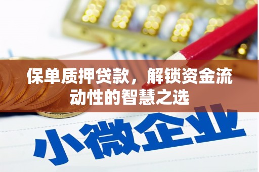 望德堂区保单质押贷款，解锁资金流动性的智慧之选