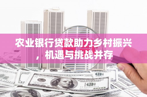 望德堂区农业银行贷款助力乡村振兴，机遇与挑战并存
