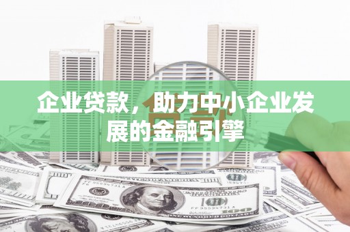 望德堂区企业贷款，助力中小企业发展的金融引擎