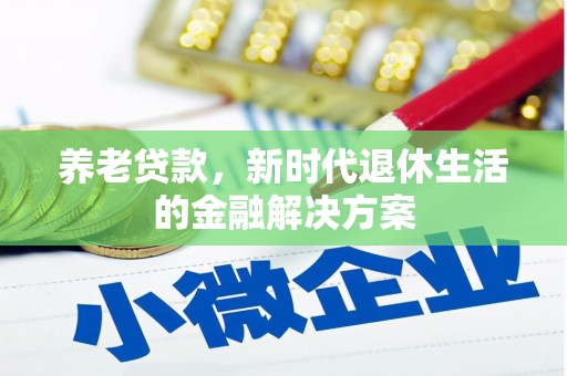 望德堂区养老贷款，新时代退休生活的金融解决方案