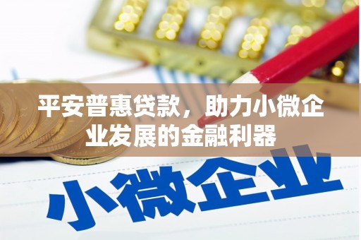 望德堂区平安普惠贷款，助力小微企业发展的金融利器